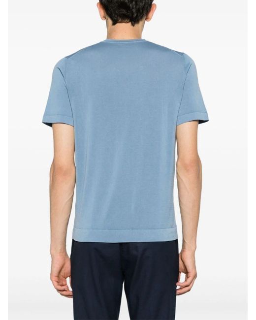 T-Shirt di Drumohr in Blue da Uomo