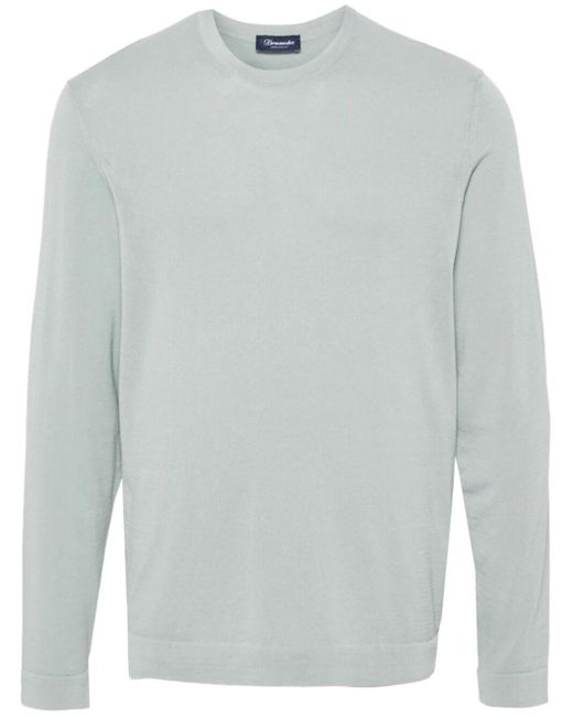 Drumohr Gray Long Sleeve T-Shirt for men