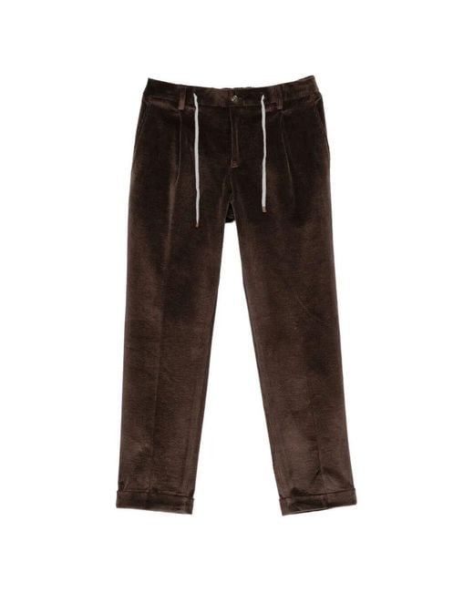 Barba Napoli Black Pants for men