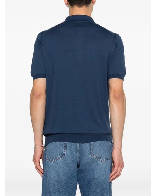 Kiton Blue Polo for men