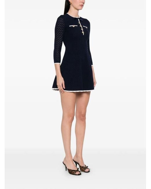 Self-Portrait Blue Dresses