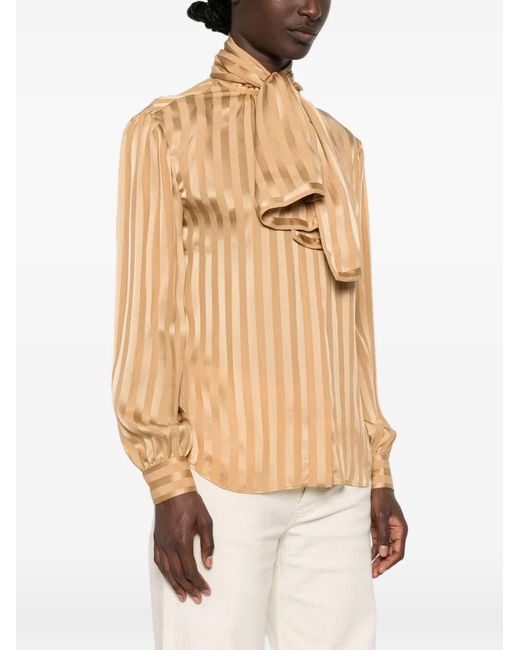Saint Laurent Natural Blouse