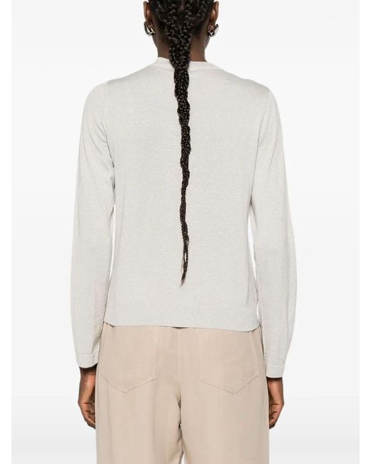 Brunello Cucinelli White Cardigan