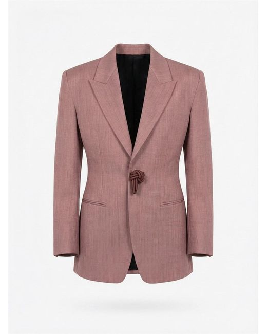 Bottega Veneta Pink Toile Jacket