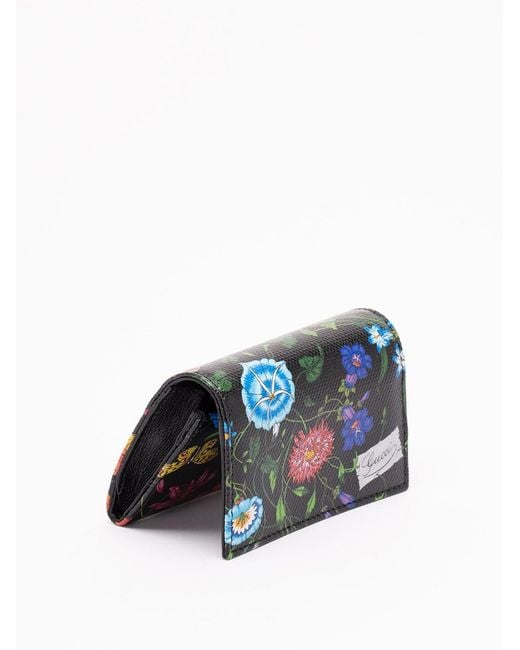 Gucci Blue 'Essence Flora' Wallet