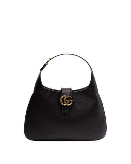 Gucci Black `Aphrodite` Medium Shoulder Bag
