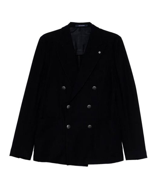 Tagliatore Black 'Montecarlo Jersey' Jacket for men