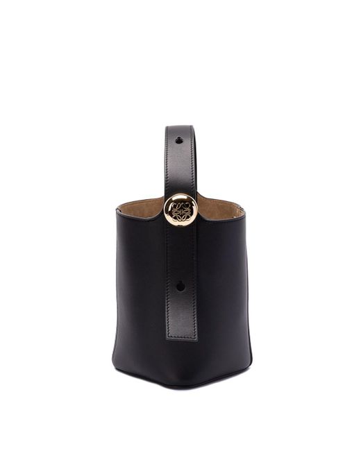 Loewe Black Mini `pebble` Bucket Bag