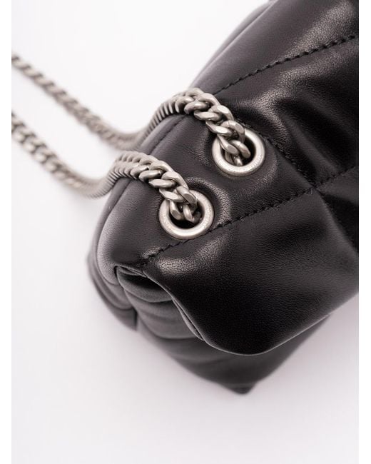 Saint Laurent Black 'Toy' 'Puffer' Bag