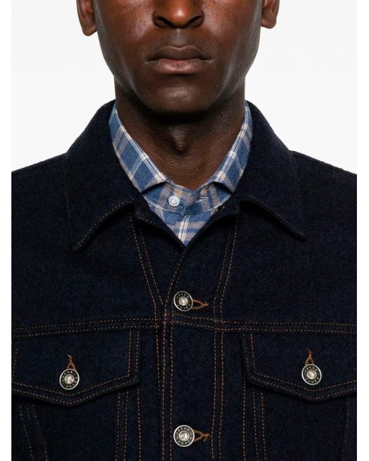 Jacob Cohen Blue Trucker Jacket for men