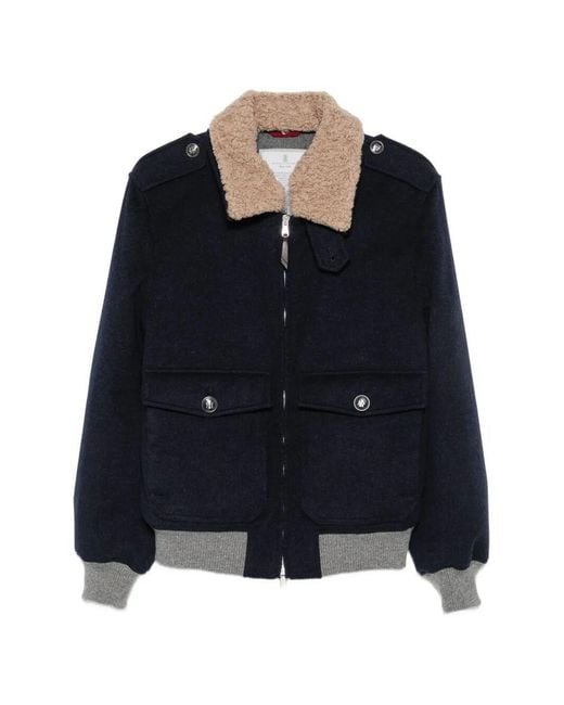 Brunello Cucinelli Black Water Resistant Outerwear for men