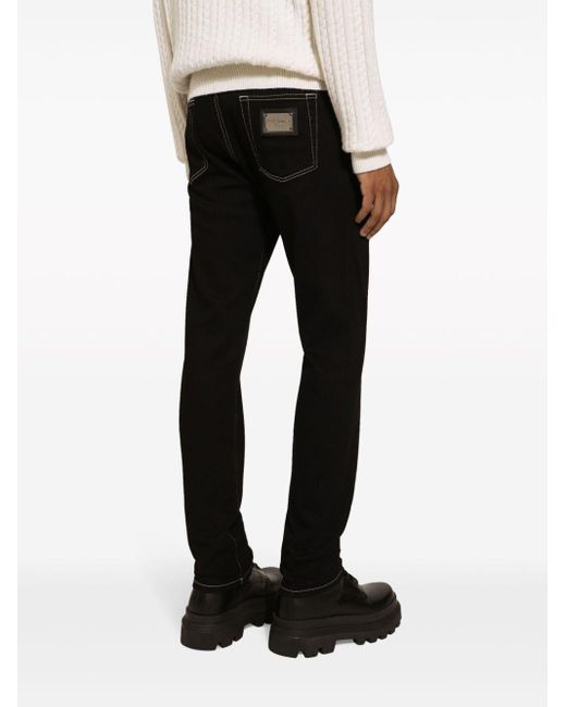 Dolce & Gabbana Black Slim-Fit Jeans for men