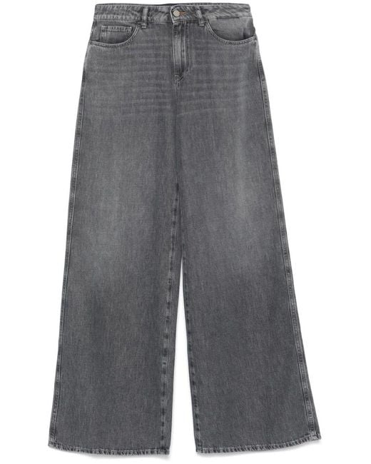 3x1 Gray 'The Kat' Wide Leg Pants