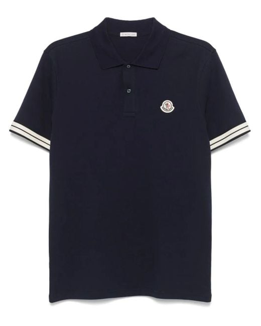 Moncler Blue T-Shirts And Polos for men