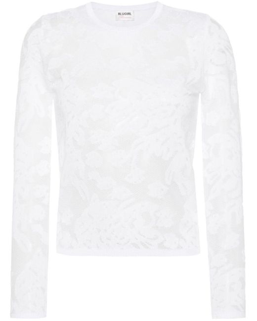 Blugirl Blumarine White Sweater