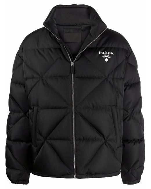 Prada Black `Re-Nylon` Down Jacket for men