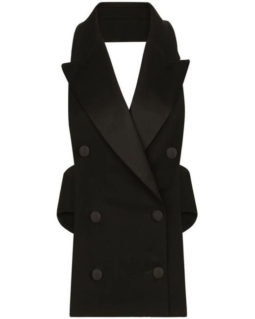 Dolce & Gabbana Black Blazers & Vests