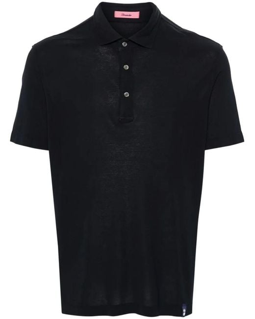 Drumohr Black Polo for men