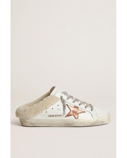 Women's Super-Star sneakers with gold foxing