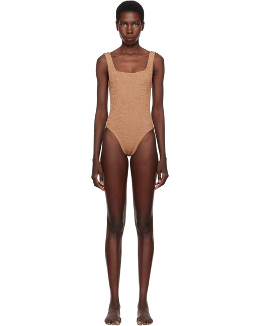 Hunza G Women's Black Square Neck Swimsuit