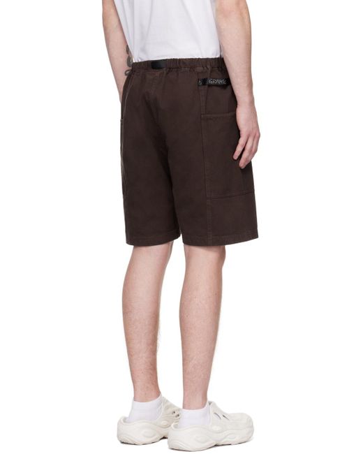 Gramicci Black Micro Plaid Shorts for men