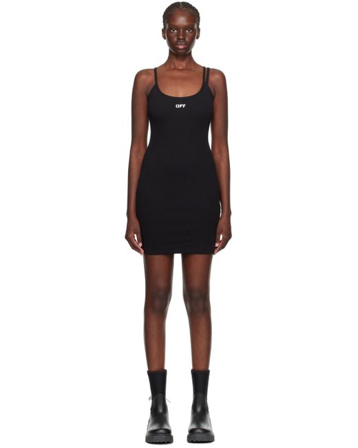 Off-White c/o Virgil Abloh Off- Stamp ミニワンピース Black