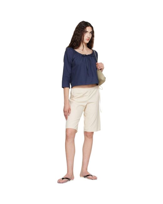 Brooke Callahan Blue Scoop Top