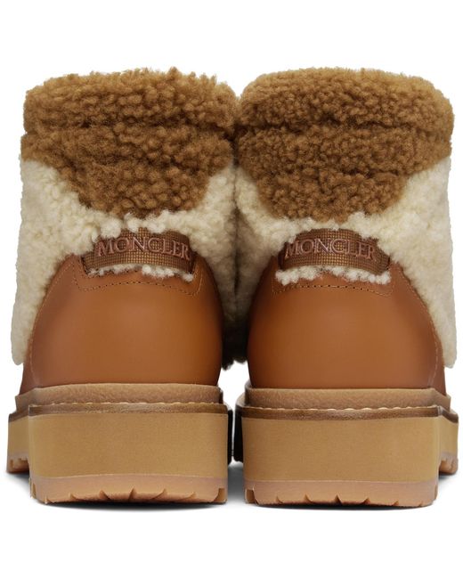 Moncler Black Tan Peka Trek Boots