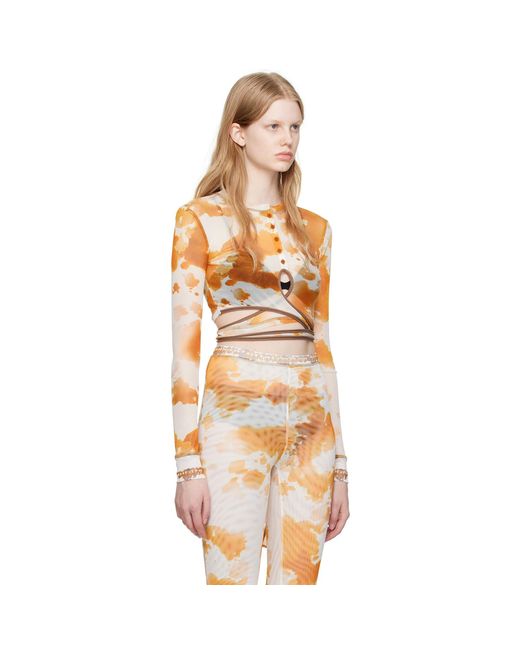 OTTOLINGER Ssense Exclusive Orange Long Sleeve T-shirt