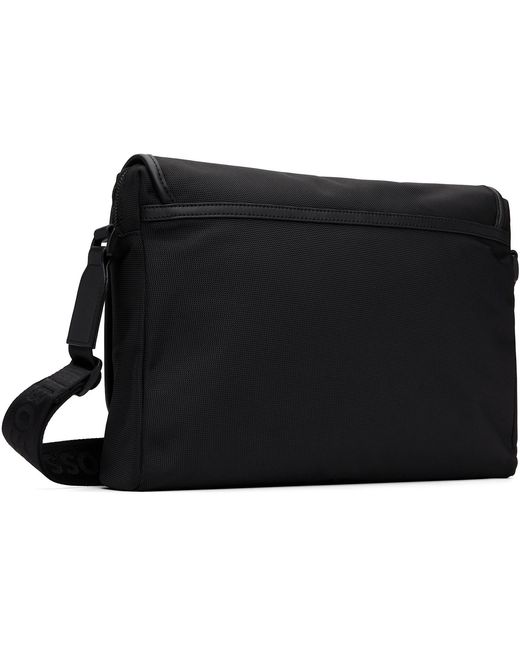 Boss Black Textured-Fabric Holdall Bag for men