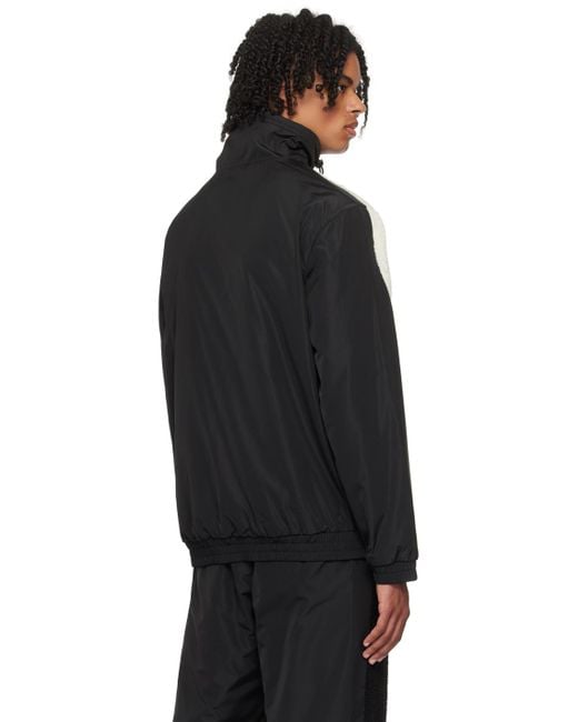 DIESEL Black & White S-ovady Track Jacket for men
