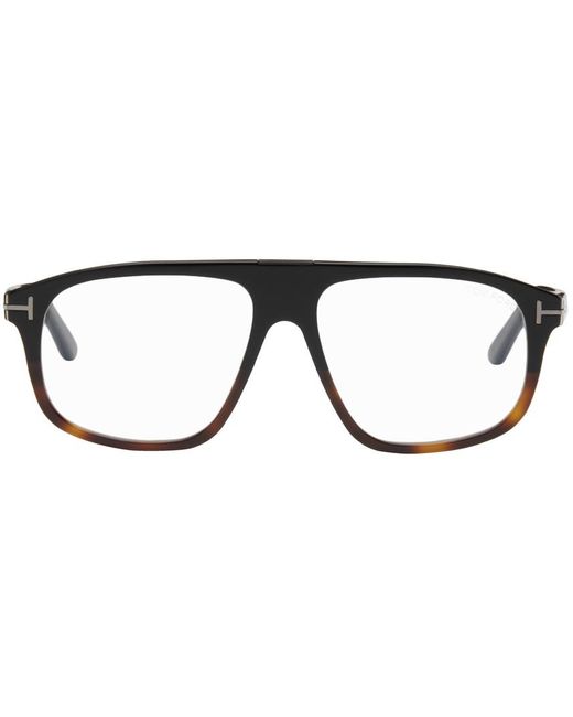 Tom Ford Black Aviator Glasses for men