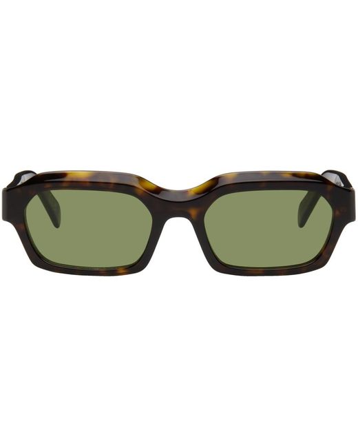 Retrosuperfuture Green Tortoiseshell Boletus Sunglasses for men