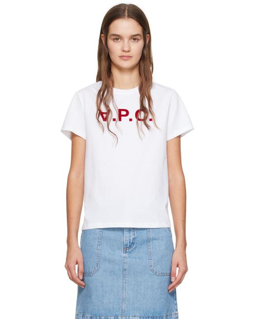A.P.C. Blue . White Vpc T-shirt