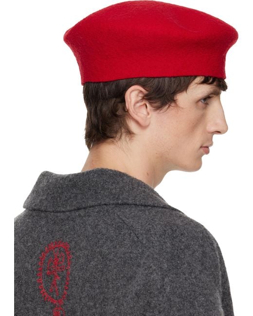 Vivienne Westwood Embroidered Logo Beret for men