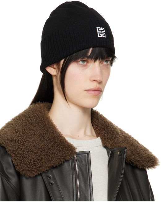 Givenchy ブラック 4G ウール ビーニー Black