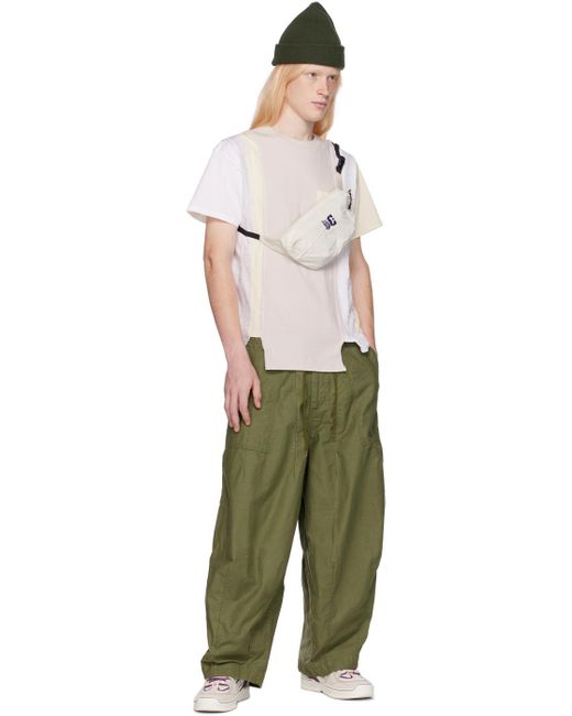 Needles Green H.d. Fatigue Trousers for men