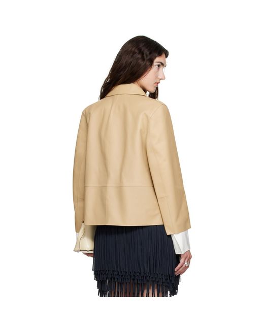 Totême Natural Bonded Leather Jacket