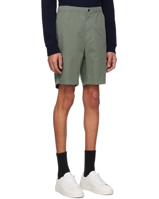 Norse Projects Black Green Ezra Shorts for men