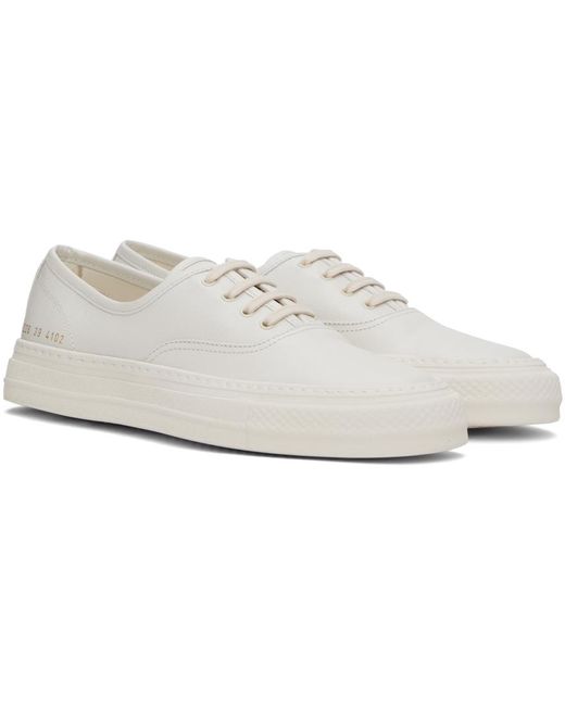 Common Projects Black Off- Four Hole Sneakers for men