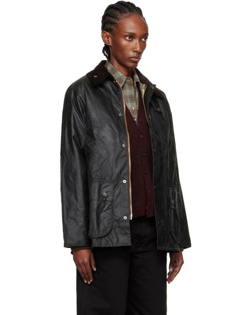 Barbour Black Bedale Waxed Jacket