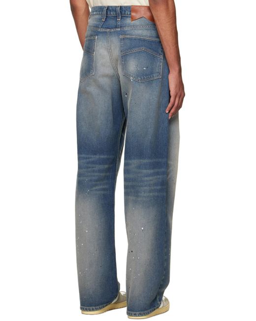 Rhude Blue Wide-leg Jeans for men