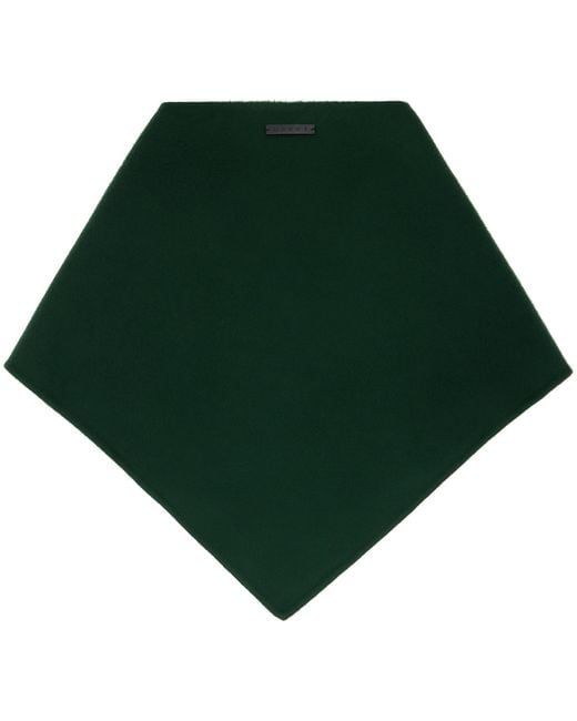 Marni Green Mini Logo Triangle Scarf