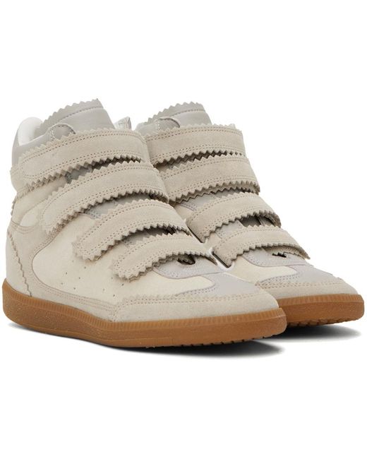 Isabel Marant Black Taupe Bilsy Sneakers