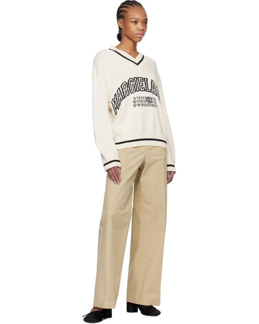 MM6 by Maison Martin Margiela タン Tailoring ツイスト トラウザーズ Natural