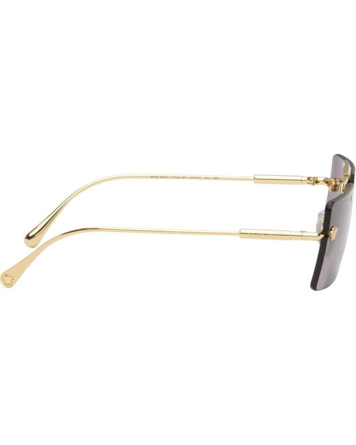 Versace Brown Medusa Sunglasses for men