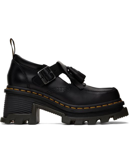 Dr. Martens Black Corran Mary Jane Heeled Shoes