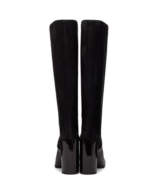 Alaïa Black Square Knee Boots