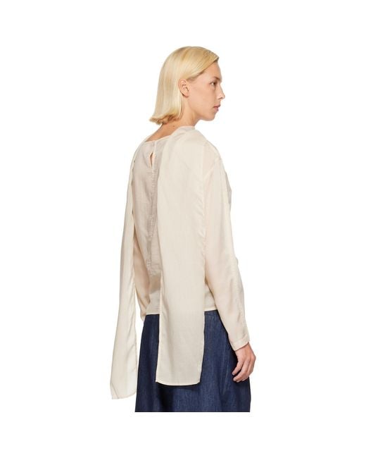 Belle Anna Natural Off- Stream Blouse