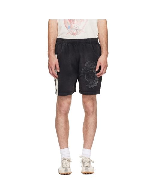 424 Black Sport Shorts for men
